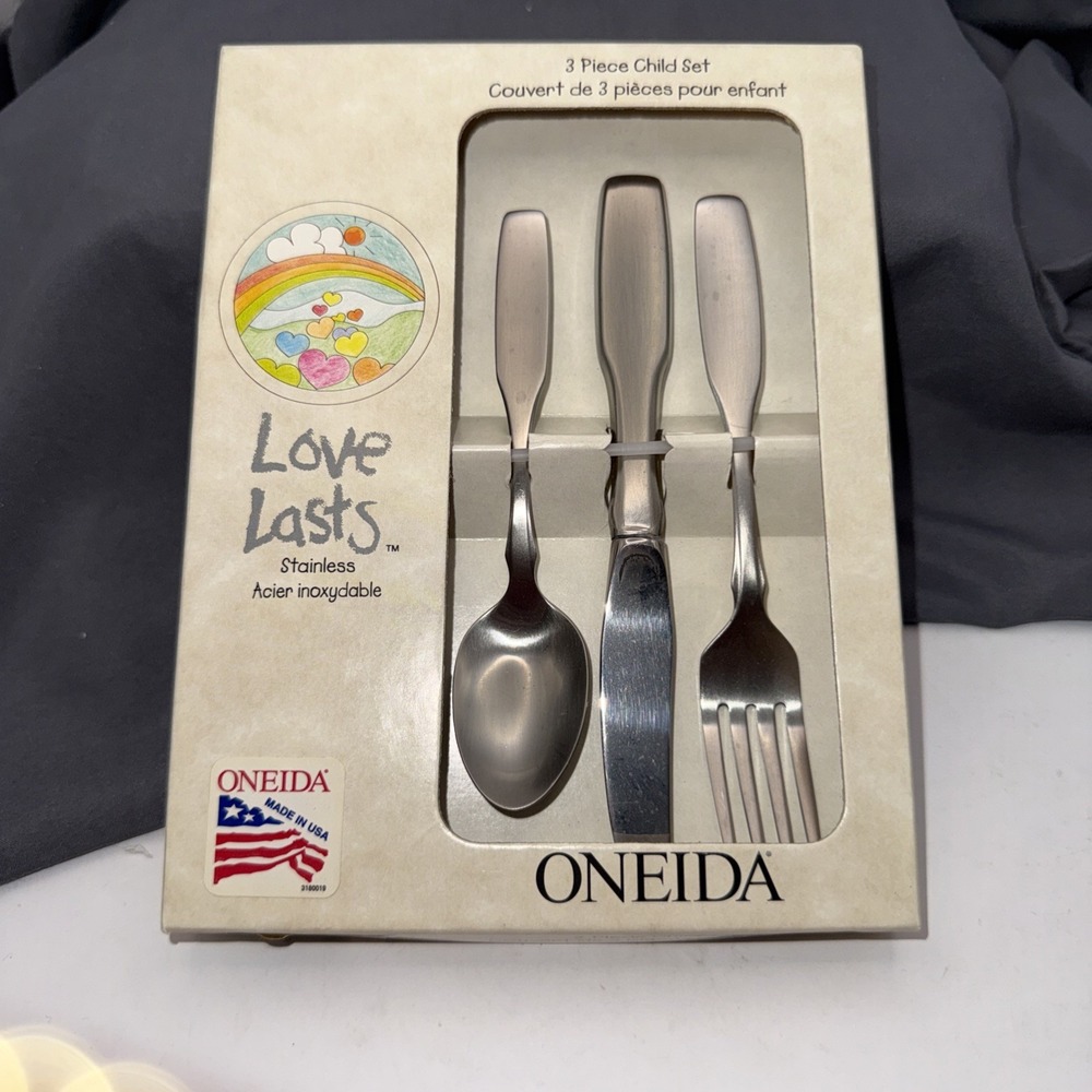 Paul Revere 3 Pc Flatware Baby 18/10 Stainless Steel Silverware Set New In Box